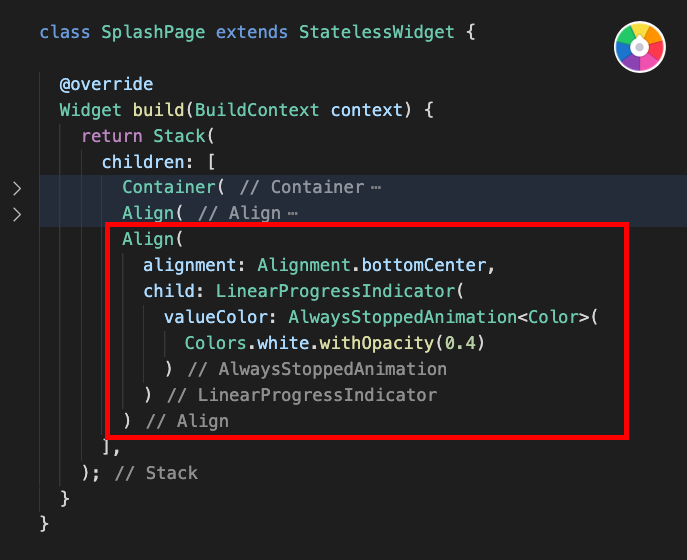 Align Circular Progress Indicator