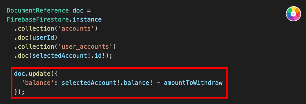 Withdrawal Screen