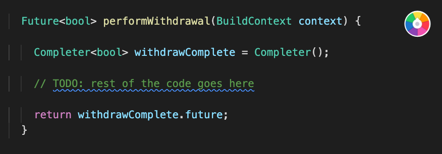 Withdrawal Screen